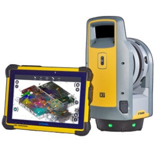 Trimble tablet and scanner